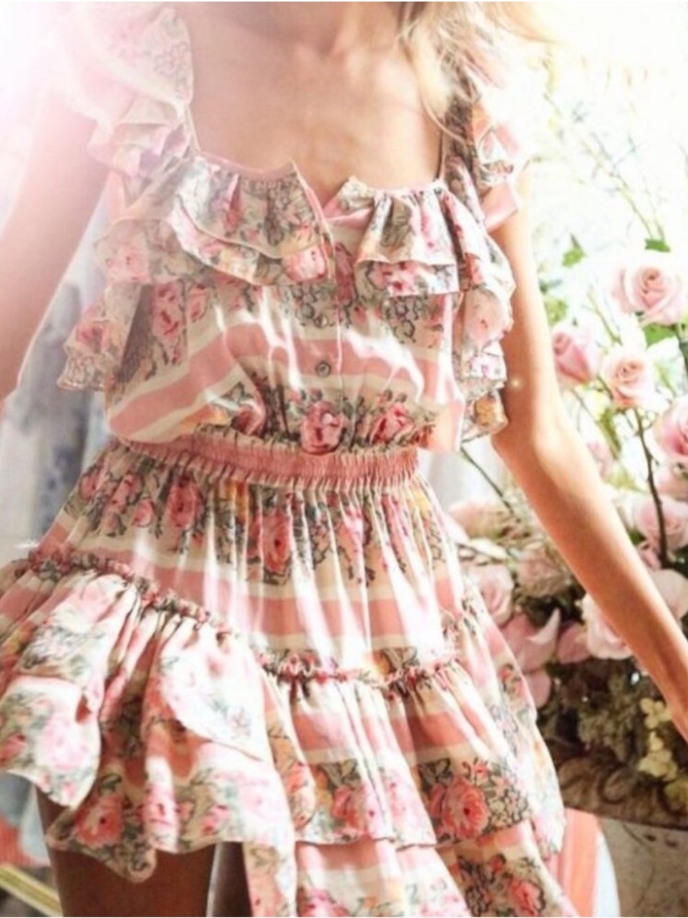 NWT LOVESHACKFANCY Marina Dress in Ribbon Coquette Feminine Romantic Size M 6/8 - Picture 11 of 15